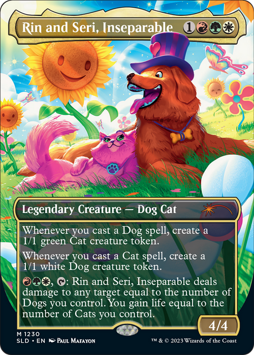 Rin and Seri, Inseparable (1230) (SLD-1230) - Secret Lair Drop (Borderless) Foil