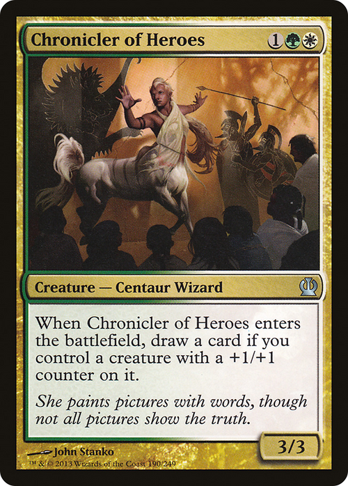 Chronicler of Heroes (THS-190) - Theros Foil