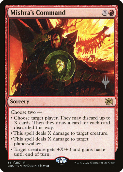 Mishra's Command (PPBRO-141) - The Brothers' War Promos Foil