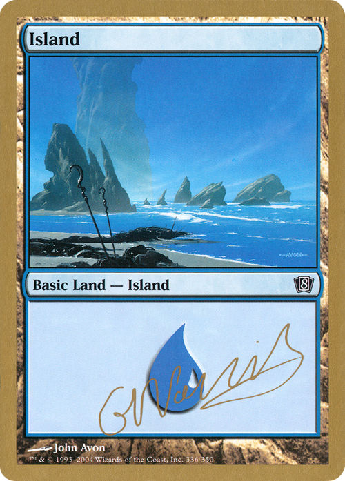 Island (336) - 2004 Gabriel Nassif (8ED) (WCD-) - World Championship Decks 2004