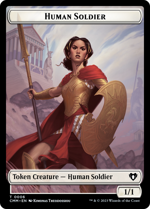 Human Soldier (TCMM-006) - Commander Masters Tokens