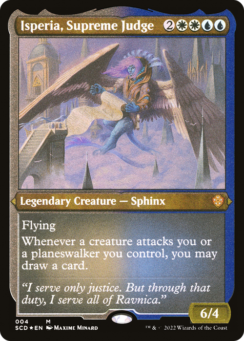 Isperia, Supreme Judge (Foil Etched) (SCD-004) - Starter Commander Decks Foil