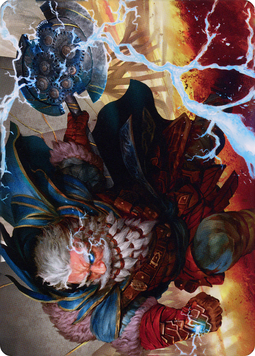 Electrostatic Infantry // Electrostatic Infantry (ADMU-030) - Dominaria United Art Series (Borderless) Foil
