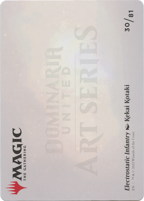 Electrostatic Infantry // Electrostatic Infantry (ADMU-030) - Dominaria United Art Series (Borderless) Foil