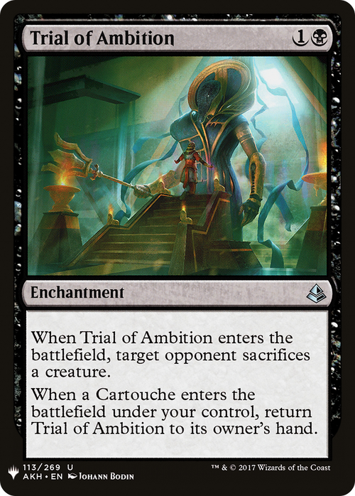 Trial of Ambition (LIST-AKH-113) - The List