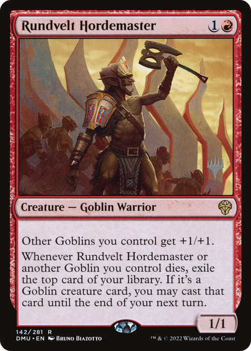 Rundvelt Hordemaster (PPDMU-142) - Dominaria United Promos