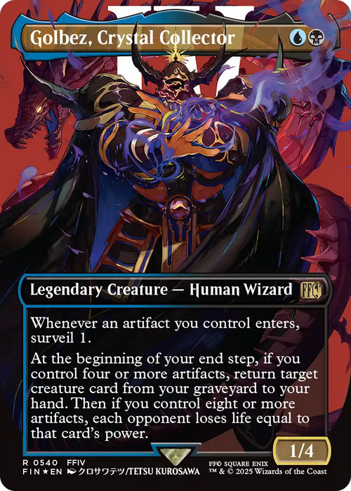 Golbez, Crystal Collector (Borderless) (Surge Foil) (FIN-540) - FINAL FANTASY Foil