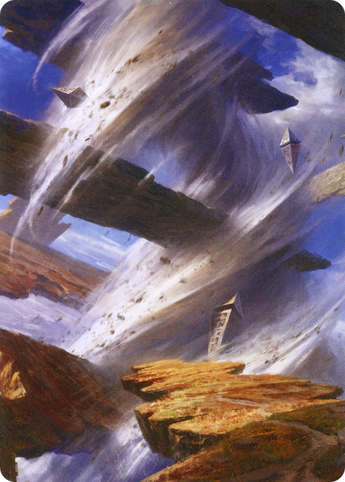 Plains // Plains (AZNR-008) - Zendikar Rising Art Series (Borderless) Foil