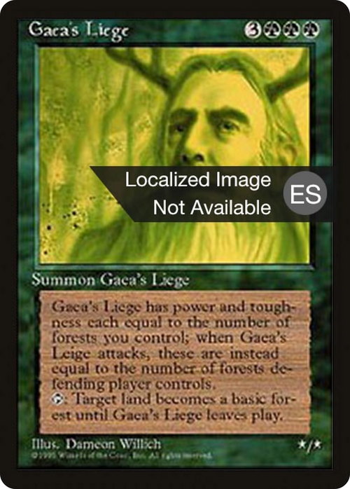 Gaea's Liege (4BB-131) - Fourth Edition Foreign Black Border