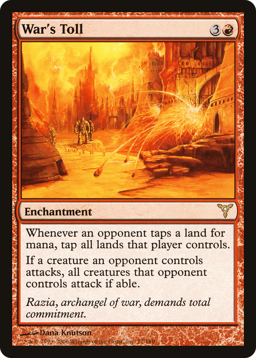 War's Toll (DIS-077) - Dissension Foil