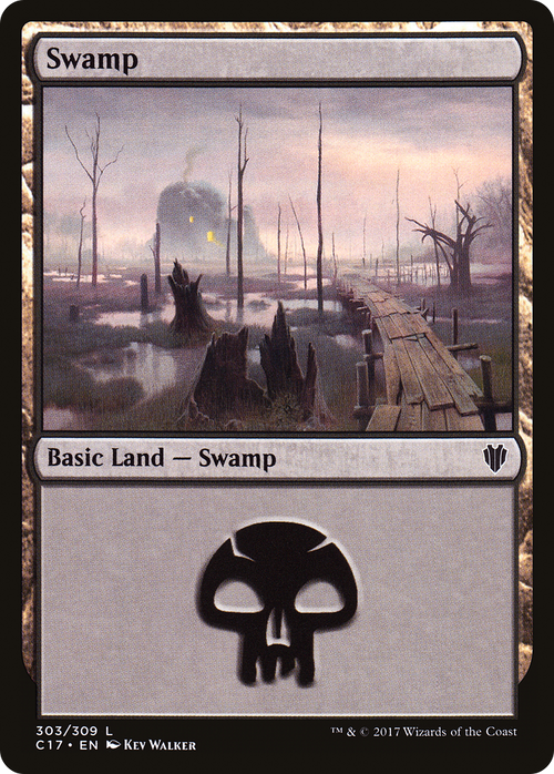 Swamp (303) (C17-303) - Commander 2017