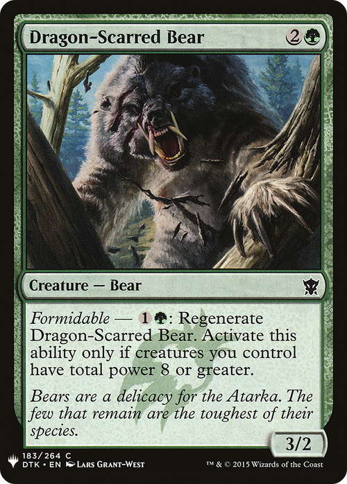 Dragon-Scarred Bear (LIST-DTK-183) - The List