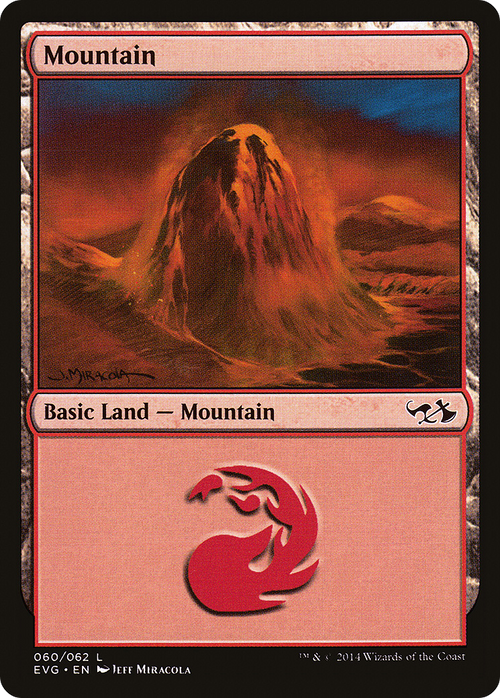 Mountain (60) (Goblins vs Elves) (DD3-060) - Duel Decks Anthology: Elves vs. Goblins