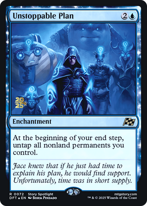 Unstoppable Plan (PRE-72S) - Prerelease Cards: (enchantment) Foil
