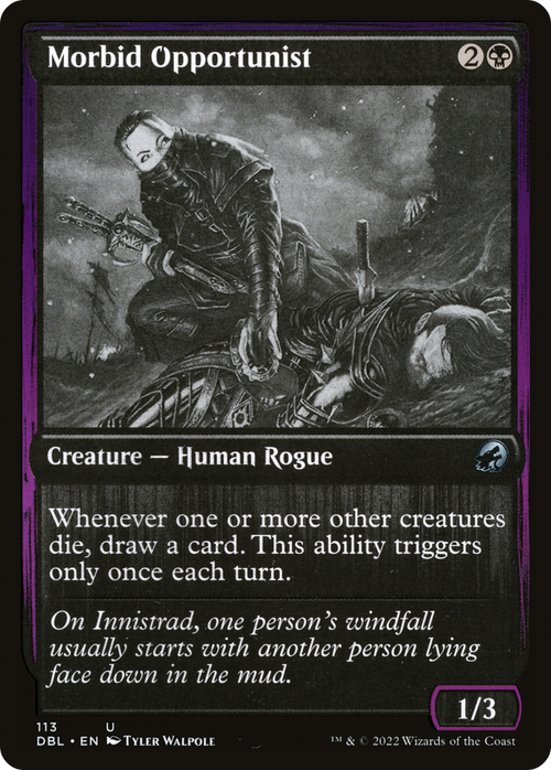Morbid Opportunist (DBL-113) - Innistrad: Double Feature Foil