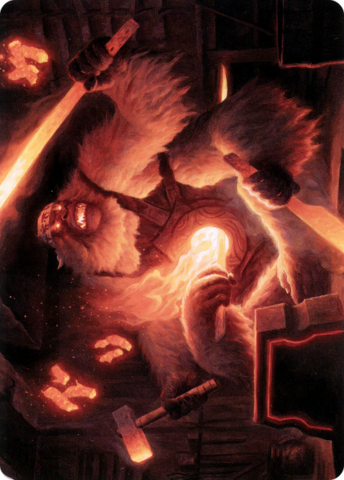 Kami of Industry // Kami of Industry (ANEO-017) - Neon Dynasty Art Series (Borderless) Foil