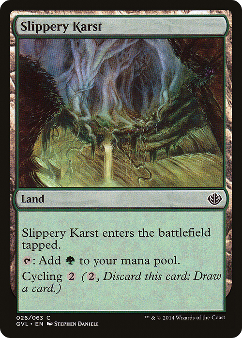 Slippery Karst (DD3-) - Duel Decks Anthology: Garruk vs. Liliana