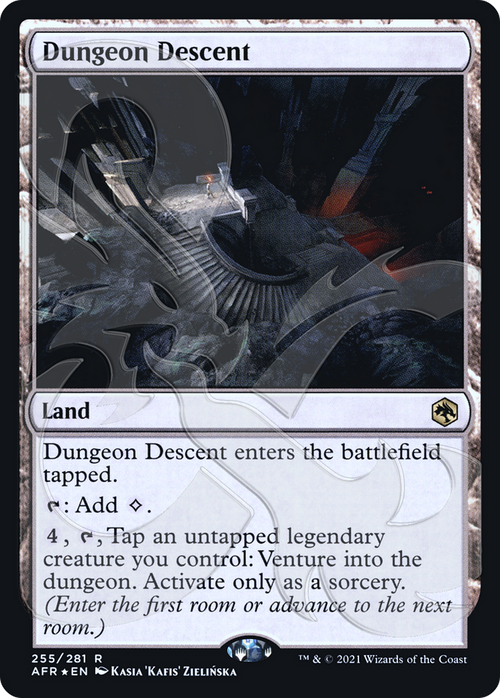 Dungeon Descent (AFR&-255A) - Adventures in the Forgotten Realms Promos Foil