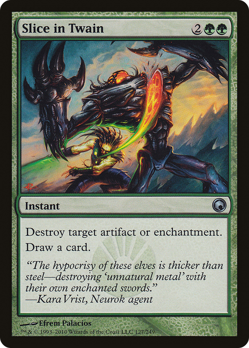 Slice in Twain (SOM-127) - Scars of Mirrodin Foil