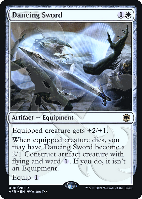 Dancing Sword (AFR&-08A) - Adventures in the Forgotten Realms Promos Foil