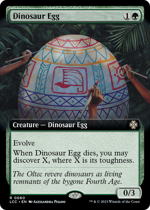 Dinosaur Egg (Extended Art) (LCC-060) - The Lost Caverns of Ixalan Commander: (Extended Art)
