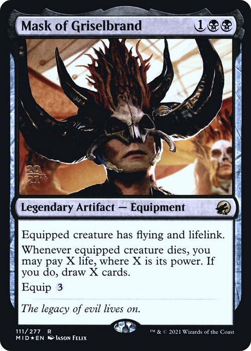 Mask of Griselbrand (PRE-111S) - Innistrad: Midnight Hunt Promos Foil