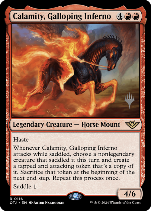 Calamity, Galloping Inferno (PPOTJ-116) - Outlaws of Thunder Junction Promos