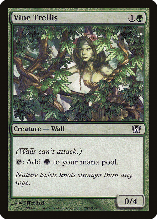 Vine Trellis (8ED-287) - 8th Edition Foil