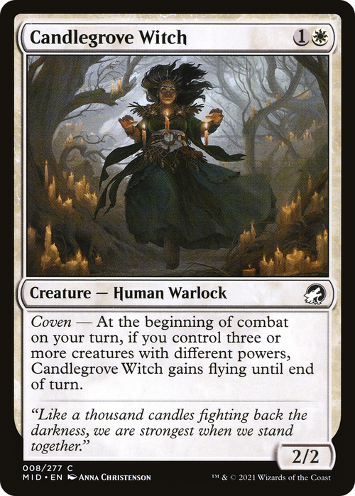 Candlegrove Witch (MID-008) - Innistrad: Midnight Hunt Foil