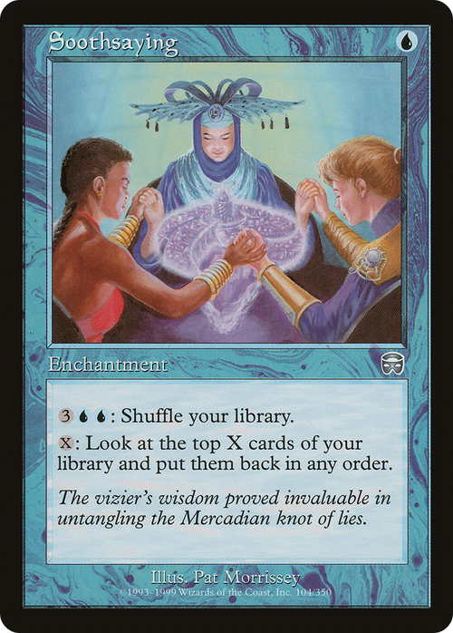 Soothsaying (MMQ-104) - Mercadian Masques Foil