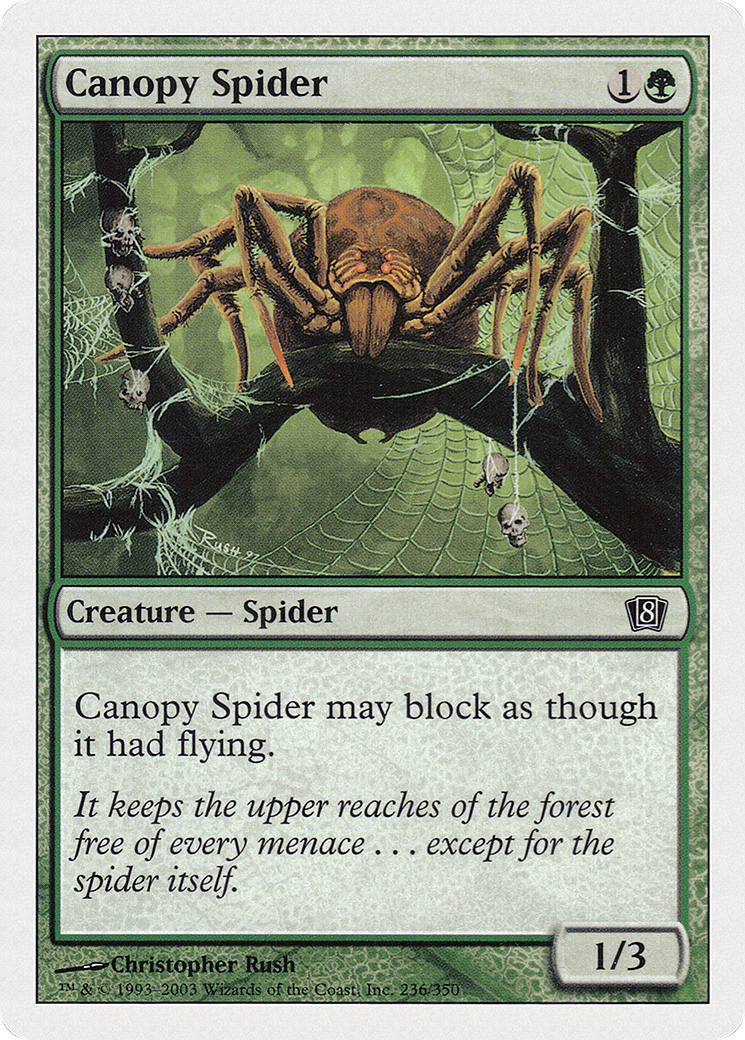 Canopy Spider (8ED-236) - 8th Edition Foil