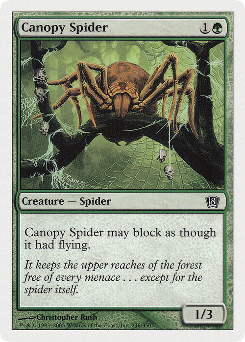 Canopy Spider (8ED-236) - 8th Edition Foil