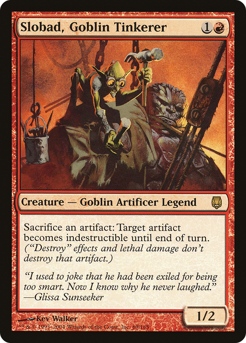 Slobad, Goblin Tinkerer (DST-069) - Darksteel