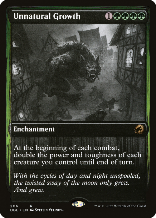 Unnatural Growth (DBL-206) - Innistrad: Double Feature Foil