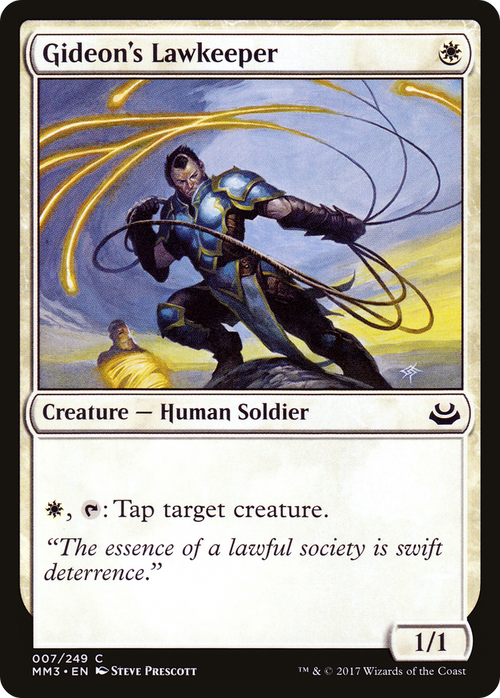 Gideon's Lawkeeper (MM3-007) - Modern Masters 2017