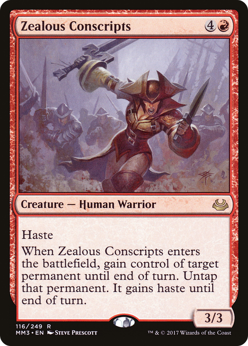 Zealous Conscripts (MM3-116) - Modern Masters 2017