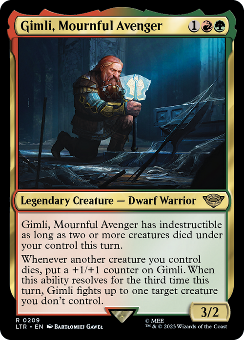 Gimli, Mournful Avenger (LTR-209) - The Lord of the Rings: Tales of Middle-earth Foil