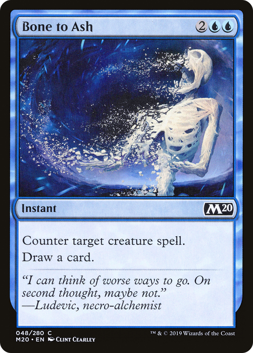 Bone to Ash (M20-048) - Core Set 2020 Foil