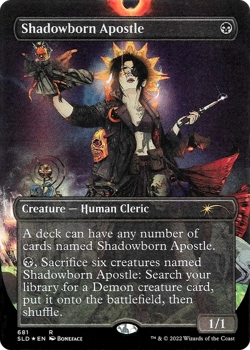 Shadowborn Apostle (681) (SLD-681) - Secret Lair Drop (Borderless) Foil