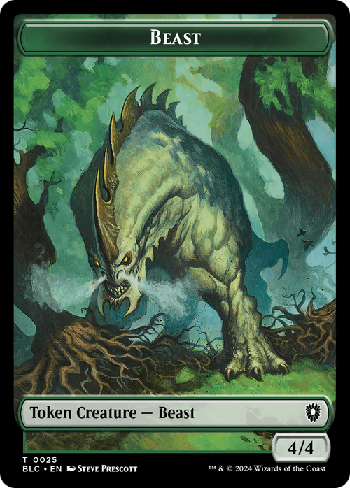 Beast (TBLC-025) - Bloomburrow Commander Tokens