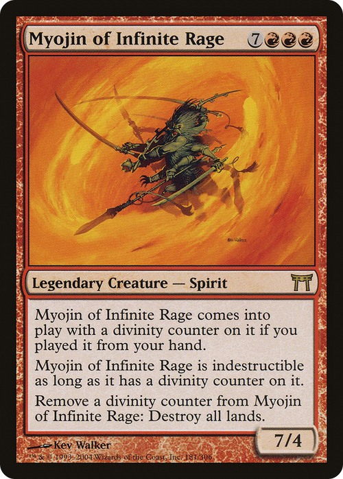 Myojin of Infinite Rage (CHK-181) - Champions of Kamigawa Foil