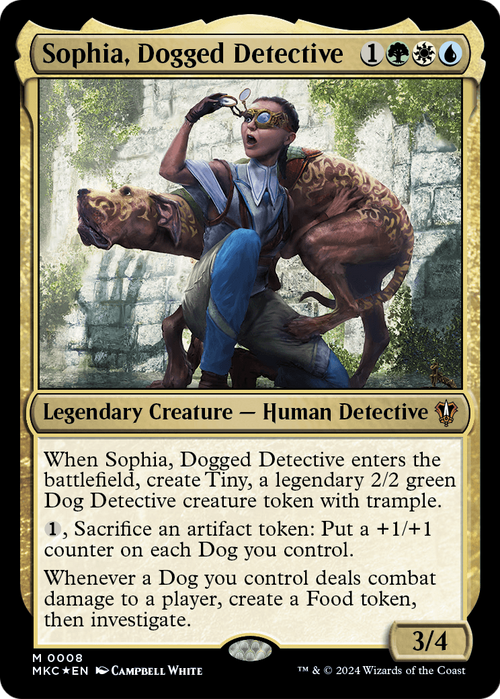 Sophia, Dogged Detective (MKC-008) - Murders at Karlov Manor Commander Foil