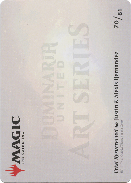 Ertai Resurrected // Ertai Resurrected (ADMU-070) - Dominaria United Art Series (Borderless) Foil
