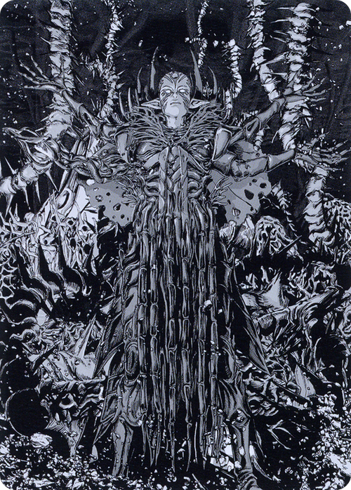 Nissa, Ascended Animist // Nissa, Ascended Animist (AONE-074) - Phyrexia: All Will Be One Art Series (Borderless)