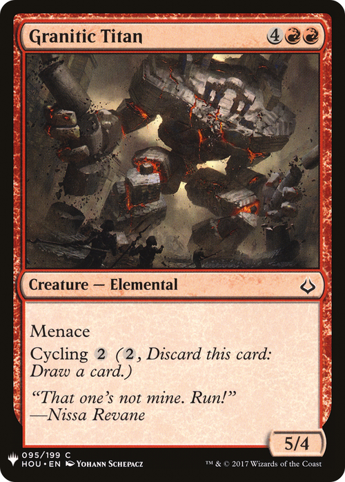 Granitic Titan (LIST-HOU-95) - The List