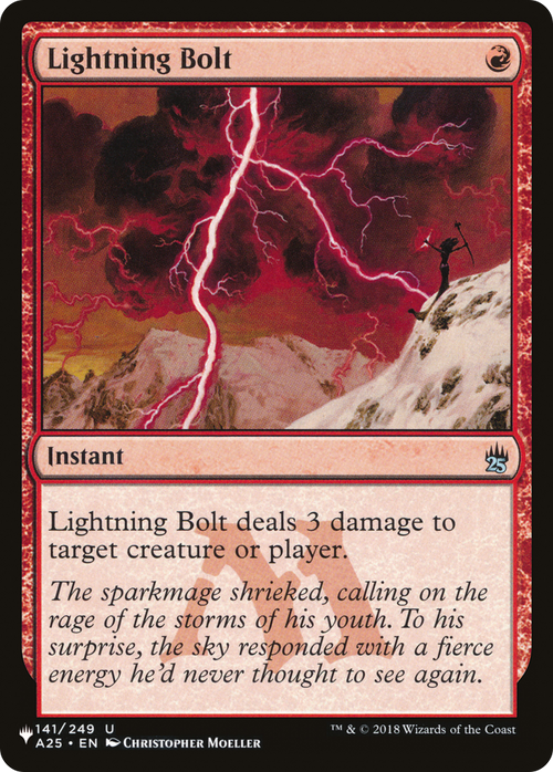Lightning Bolt (A25) (LIST-141/249) - The List