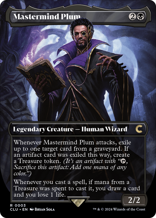Mastermind Plum (Borderless) (CLU-003) - Ravnica: Clue Edition