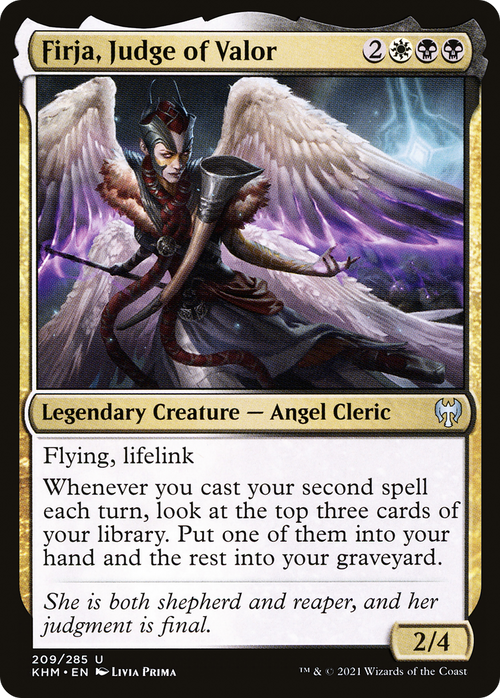 Firja, Judge of Valor (KHM-209) - Kaldheim Foil
