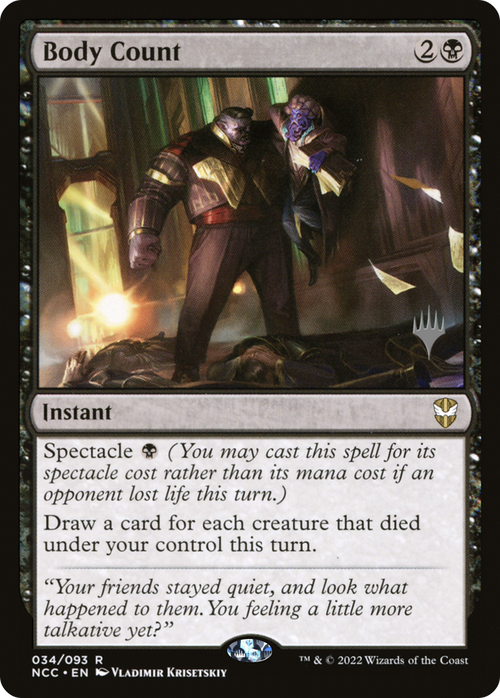 Body Count (PPSNC-034) - New Capenna Commander Promos Foil