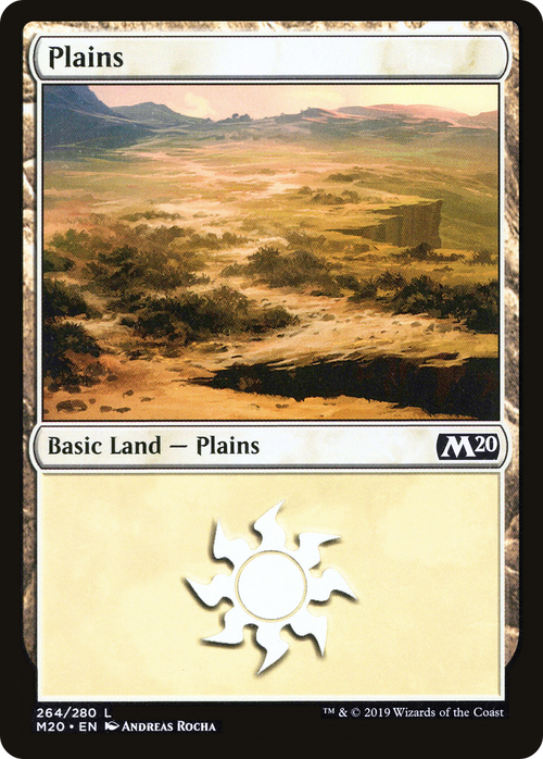 Plains (264) (M20-264) - Core Set 2020 Foil